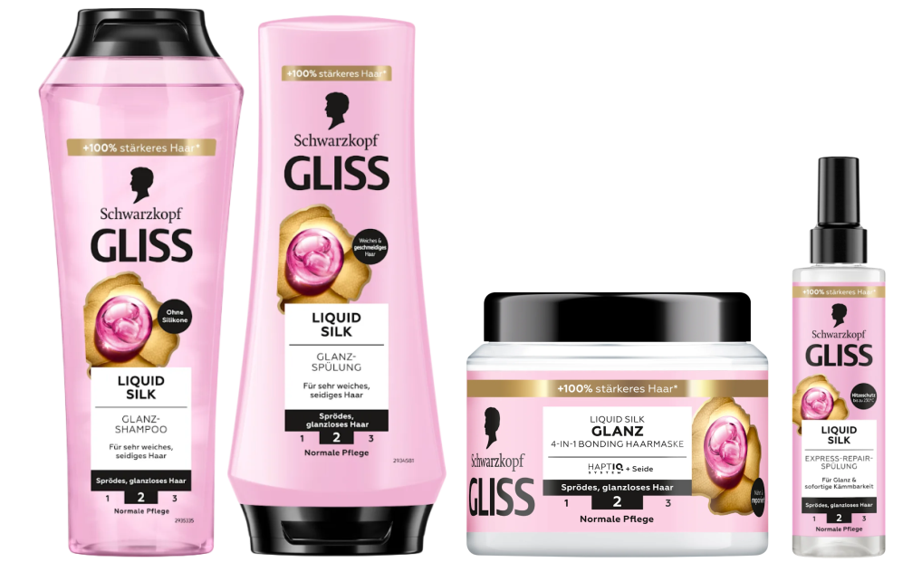 Schwarzkopf GLISS - ის ნაკრები რბილი და მბზინვარე თმისთვის